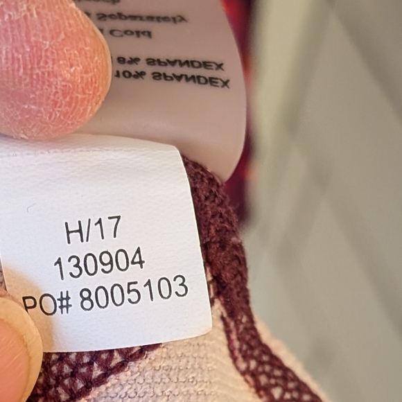 Title Nine Women's Mercury Hooded Athletic Dress Large Red Purple Floral - Picture 7 of 7